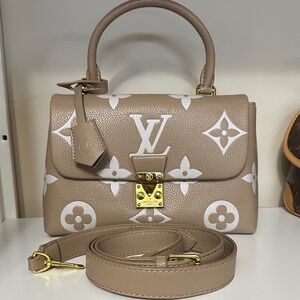 Louis Vuitton Beige and White Monogram Satchel 25x16cm